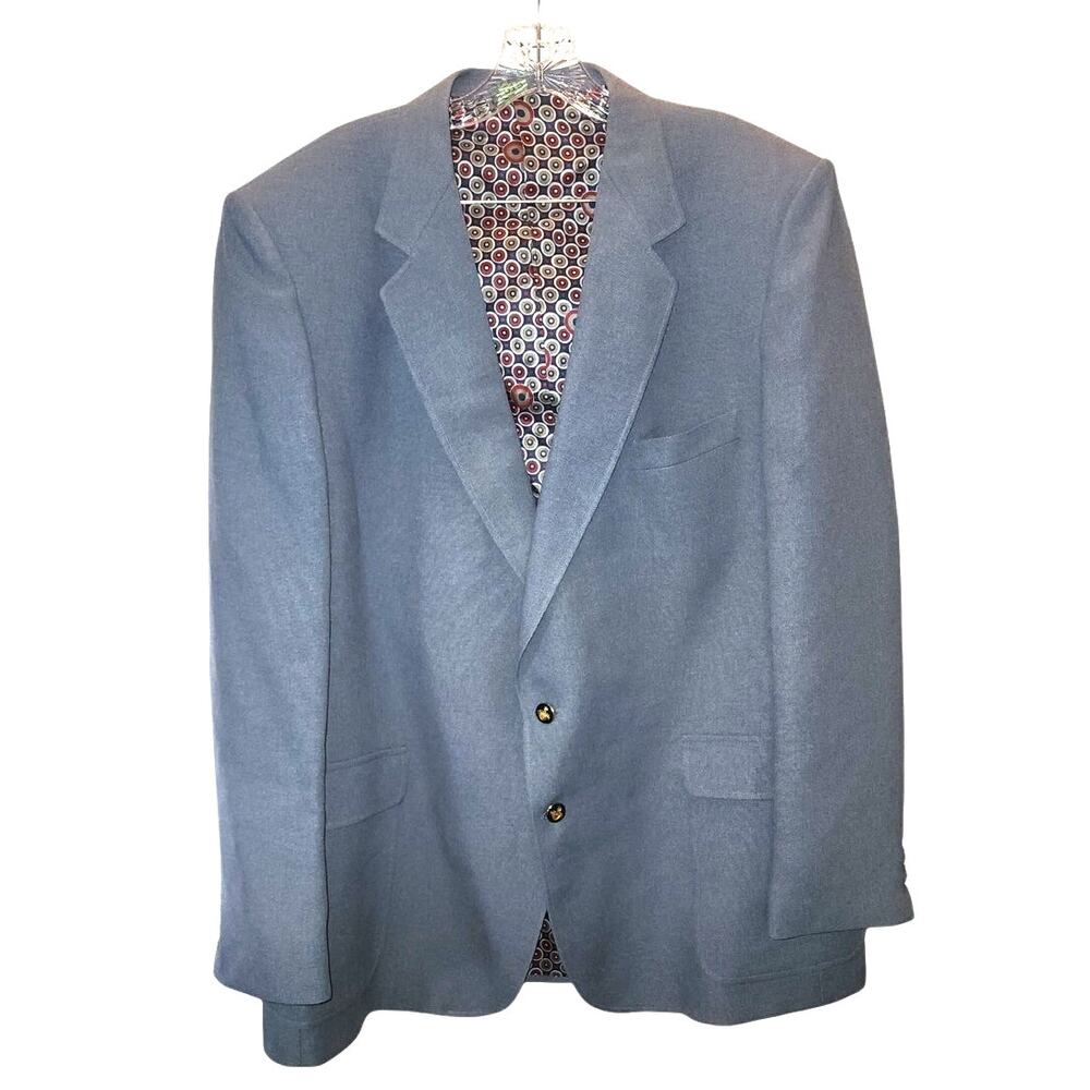 The Knack Men's Royal Buttons Blue Leisure Sport Coat Suit Blazer Jacket